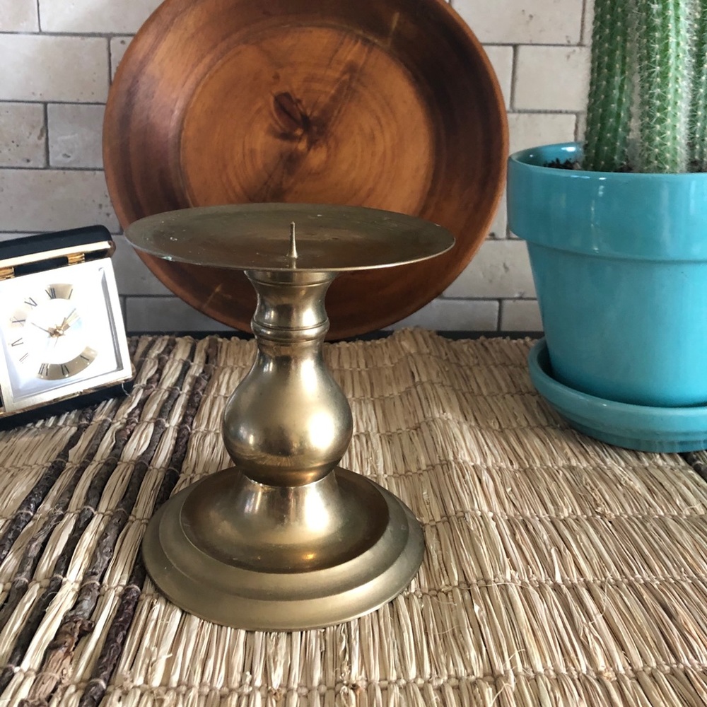 Vintage Brass Candle Holder